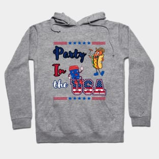 Party In The USA Hot Dog and coffee Hoodie
